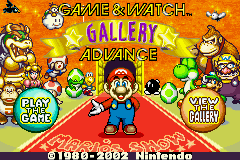 Game & Watch Gallery Advance Title Screen